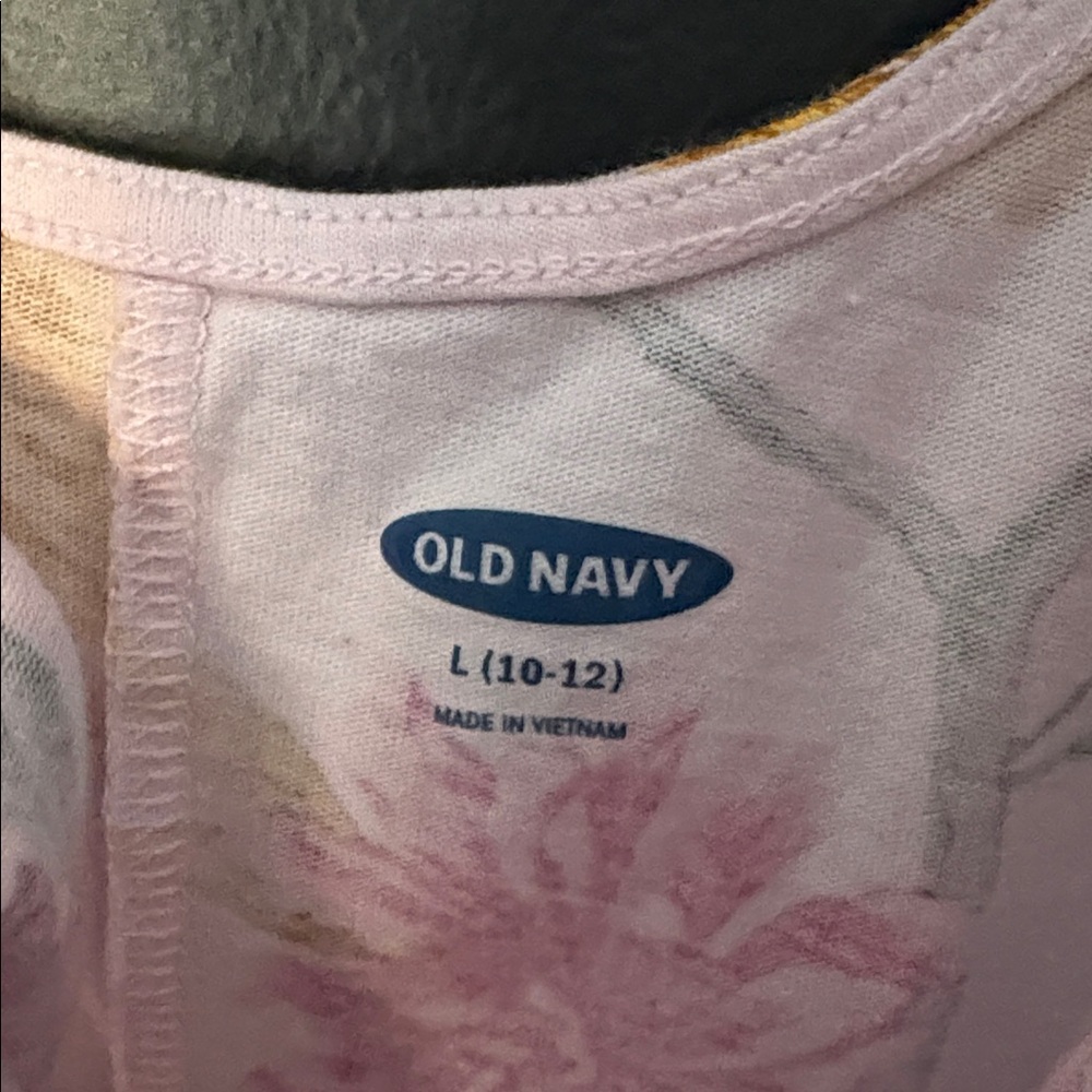 Old navy girls large 10-12 pink floral tank sundress - Picture 3 of 5